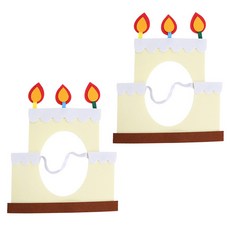 MaDaKkuMi 合作廠商生日派對焦點人物禮物蛋糕面具道具組 B, 混合顏色, 1套