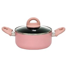 ELO 인덕션 IH 세라믹 코팅 양수 냄비, 파스텔핑크, 1개, 18cm