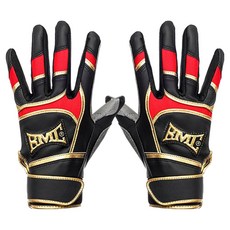 BMC BASEBALL MEMBERS CLUB 限量版打擊手套 雙手穿戴組 LE262, 1套, 黑紅色