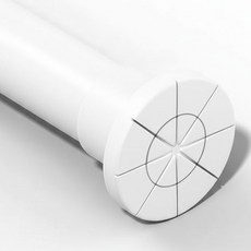 하이어데코 유광 초강력 찰떡 길이조절 못없이 커튼 압축봉, 화이트