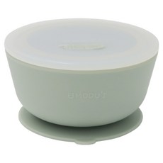 MODU'I 嬰幼兒矽膠吸盤碗, 綠百合, 1個, 300ml