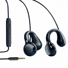 Cubelle 舒適開放式有線耳機 3.5mm, 黑色, CU-IE350