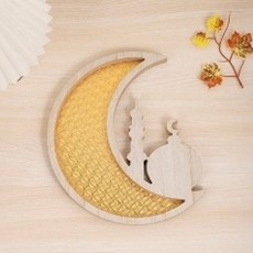 아느로 별과 달 우드 트레이 인테리어 장식 소품, 스타일 3