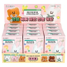 Joseonmunbanggu 隨機熊兔娃娃鑰匙圈, 11cm, 隨機出貨, 12個