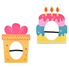마다꾸미 생일파티 인싸 선물케이크 가면 소품세트, 세트D, 1세트 세트D, 1세트