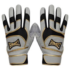 BMC BASEBALL MEMBERS CLUB PRO 2026 灰色版 Pitted 打擊手套 左右套組, 灰色 + 黑色, 1套