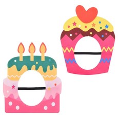 마다꾸미 생일파티 인싸 선물케이크 가면 소품세트, 세트F, 1세트