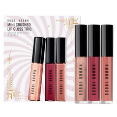 바비브라운 미니 크러쉬드 립 오일 트리오 세트, 1세트, 슬로우 잼 + 인 더 버프 + 베어 스파클