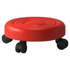 Habong Habong 清潔滾輪椅 移動式矮凳, 紅色, 1個