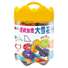 幼福 忍者兔感統創意大雪花片, 混和顏色, 1個
