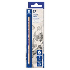 STAEDTLER 施德樓 Natural 119N 特大鉛筆 2B 12入, 木質, 1個