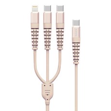 Kinyo CT2C1A 快充線 60W USB-D05, 粉色, 1個, 1m