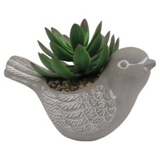 LANO 動物雕像 多肉植物 室內裝飾 花盆 鳥, 單一顏色, 1個