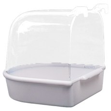 펫츠핸들러 앵무새 페럿 목욕실 행잉욕조 LY-210 라지 13 x 13 x 13.5 cm, 1개, 화이트