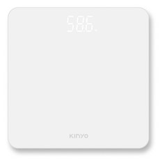 Kinyo LED簡約極白體重計, 白色, 1個, DS-6570W