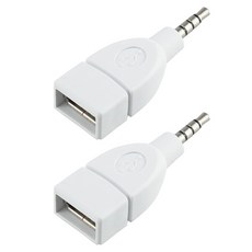 컴스 USB 젠더 USB 2.0 Type A to ST 3.5 스테레오 AUX 4극 FM 2p, DP150, 1개