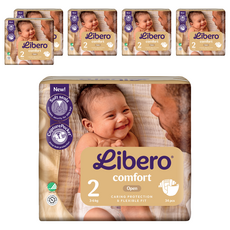 Libero 麗貝樂 Comfort 嬰兒紙尿褲 3~6kg, 204張, 第2階段