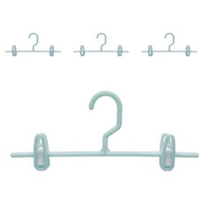 Axis 艾克思 乾濕兩用一型裙褲架附夾, 粉綠色, 4個