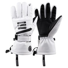 tomdeer 男款冬季滑雪板TDR標誌滑雪手套, 白色, 1個