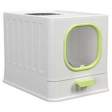 REDPUPPY 貓咪Aluner貓砂盆, 1個, 黃綠色