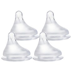 nac nac 妍心35%乳感防脹氣寬口奶嘴 L, 十字孔, 1套