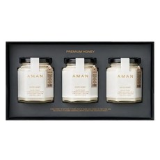 AMAN PREMIUM TEA 標準白蜂蜜 + 購物袋, 3個, 250ml