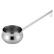 발룬피니 스텐 304 양쪽 물코 눈금 계량 국자, 실버, 1개