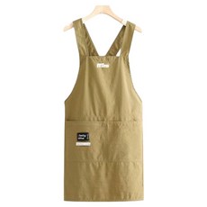 Momo 防水漂亮咖啡廳圍裙, 米色, 1個