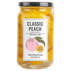 클래식농원 복숭아 병조림 황도, 1개, 490g