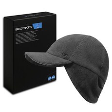 배곧인터내셔널 여성용 플리스 조깅 러닝 등산 아웃도어 귀달이 캡모자, 그레이