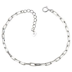 미니아트 여성용 순은 92 5 베이직클립 데일리 체인 팔찌 SH232