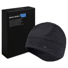 BAEGOT 男士登山戶外冬季毛帽, 黑色