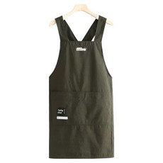 Momo 防水漂亮咖啡廳圍裙, 卡其色, 1個