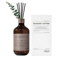 루엘디 프리미엄 대용량 디퓨저 + 데코 스틱 세트, 호텔 딥 우드, 500ml, 1개