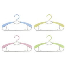 뉴코코맘 새싹 확장형 옷걸이 4종 x 9p 세트, 파스텔옐로우, 파스텔그린, 파스텔핑크, 파스텔블루, 1세트
