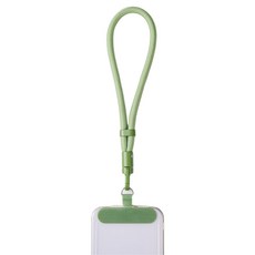 사인포스트 귀여운 캐릭터 핸드폰 스트랩 패드 연결 줄 손목걸이 20cm, 그린, 1개
