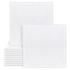 Delirium 自黏式家用工作室玄關門隔音吸音板 300 x 300 x 9 mm, 白色, 12個