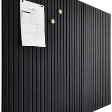 Delirium 牆面裝飾 直條紋 玄關門 隔音 吸音材 無痕 黏貼式 300 x 300 x 9 mm, 黑色, 12個