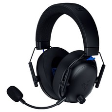레이저 BlackShark V3 for PlayStation PS5 공식 라이선스 PS5 / PC 겸용 무선 게이밍 헤드셋, 블랙, RZ04-05410300-R3UA