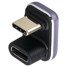 YTEK 240W 40Gbps 8K OTG USB4 Gen3x2 C타입 180도 꺽임 M/F 연장 젠더 YT-U4G02, 혼합색상, 1개, 21mm