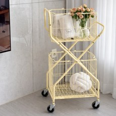 주식회사아텍스 2단 이동식 세탁카트, 바나나우유