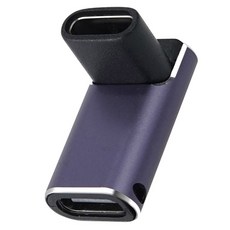 YTEK USB4 Gen3x2 240W 40Gbps 8K OTG C타입 90도 F/F 연장 젠더, 1개, U4G06