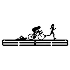 Soulrich 各運動項目獎牌展示架 鐵人三項 女款 40 x 13cm, 單一顏色, 1個