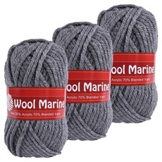 mamaknit Wool Marina 編織線, 720 灰色