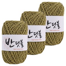 마마니트 반딧불 뜨개실, 208 올리브, 3개