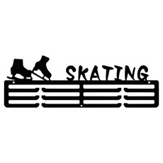 Soulrich 各運動項目獎牌展示架 溜冰 40 x 13cm, 單一顏色, 1個