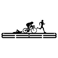 Soulrich 各運動項目獎牌展示架 鐵人三項 男子 40 x 13cm, 單一顏色, 1個