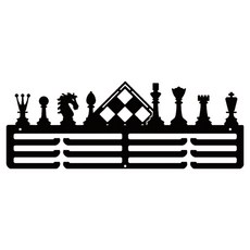 Soulrich 各運動項目獎牌展示架 西洋棋 40 x 13cm, 單一顏色, 1個