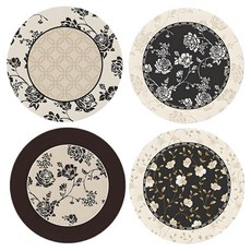 모노드 북유럽스타일 접시 냄비 매트, 혼합색상, 4개