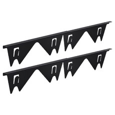 Ants 不鏽鋼可伸縮水槽縫隙擋板 黑色, 2個